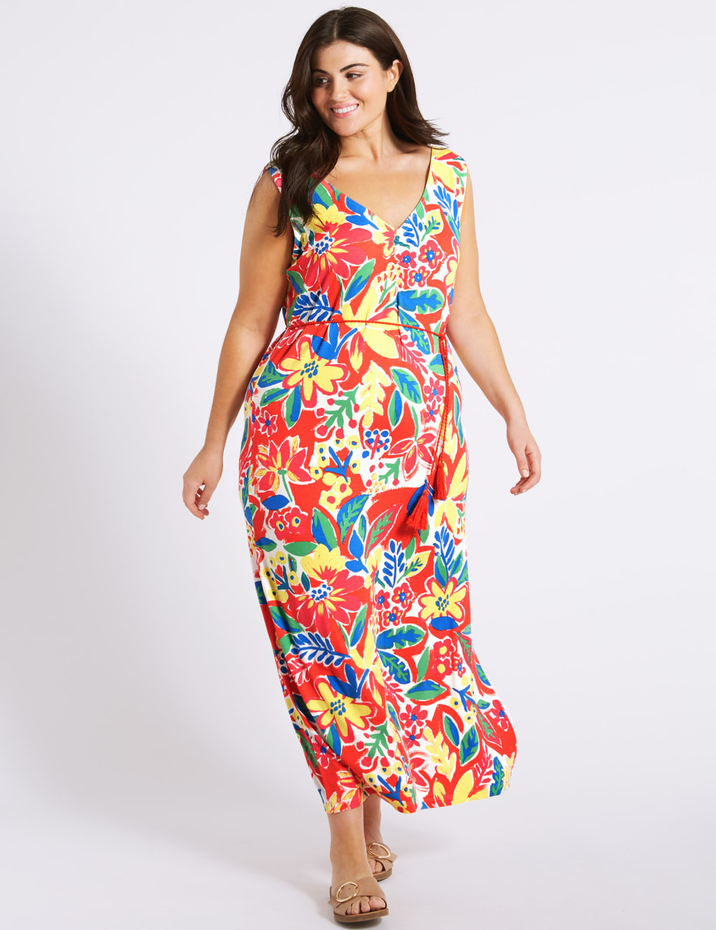 Floral Print Maxi Dress 3 of 6