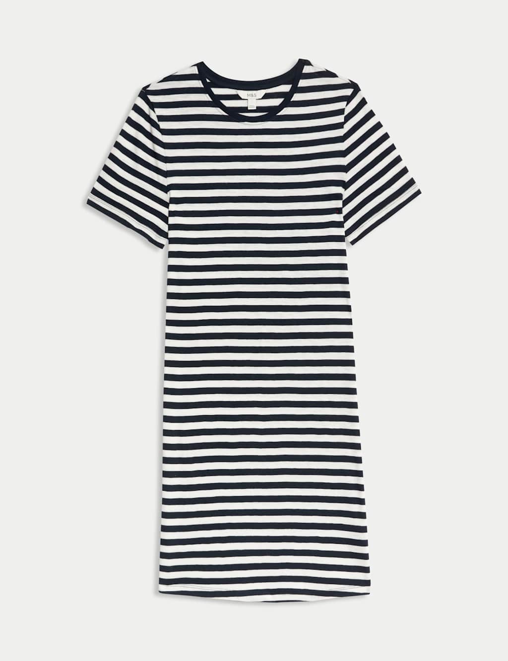 Pure Cotton Striped Mini T-Shirt Dress 2 of 5