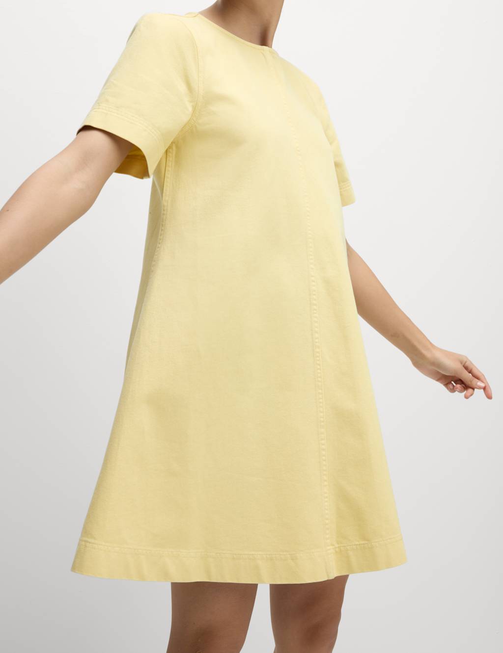 Pure Cotton Denim Mini Swing Dress 3 of 5