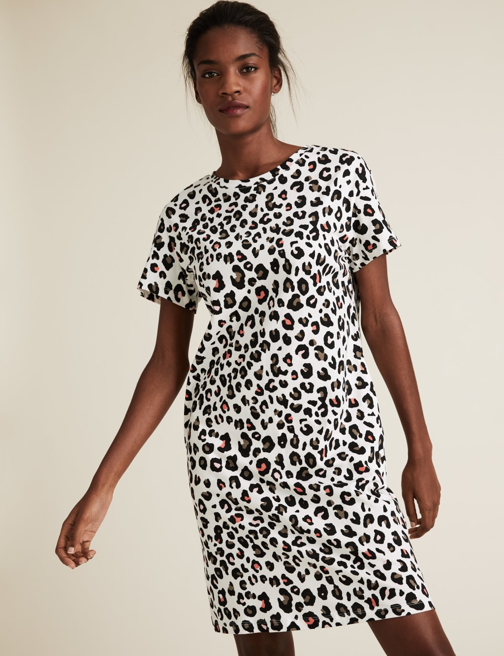 Cheetah print t shirt dress shop