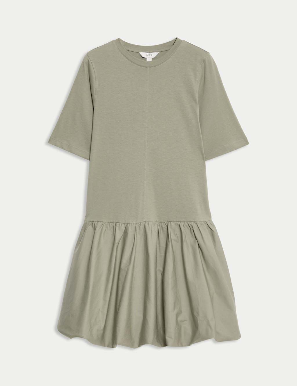 Pure Cotton Mini Drop Waist Dress 2 of 5