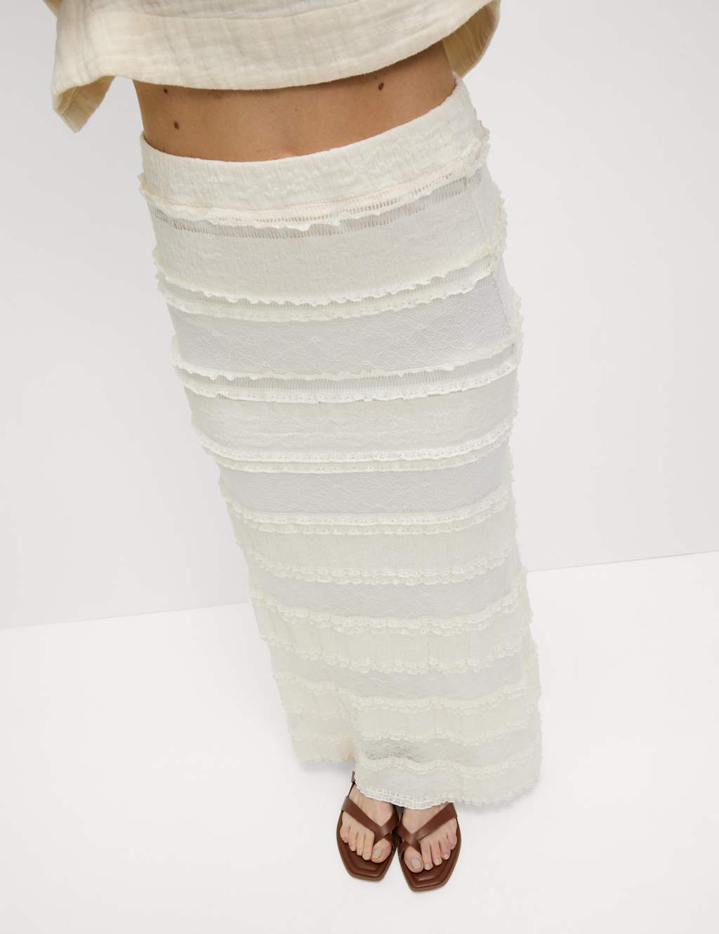 Jersey Midaxi A-Line Skirt 3 of 5