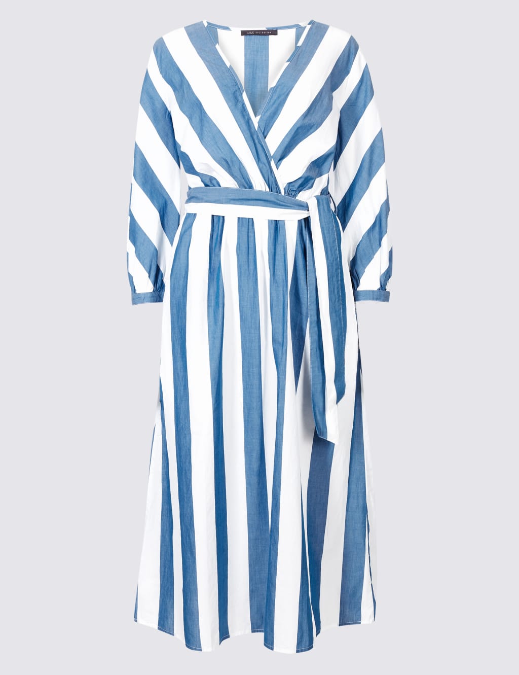 Pure Cotton Striped Midi Dress 2 of 4