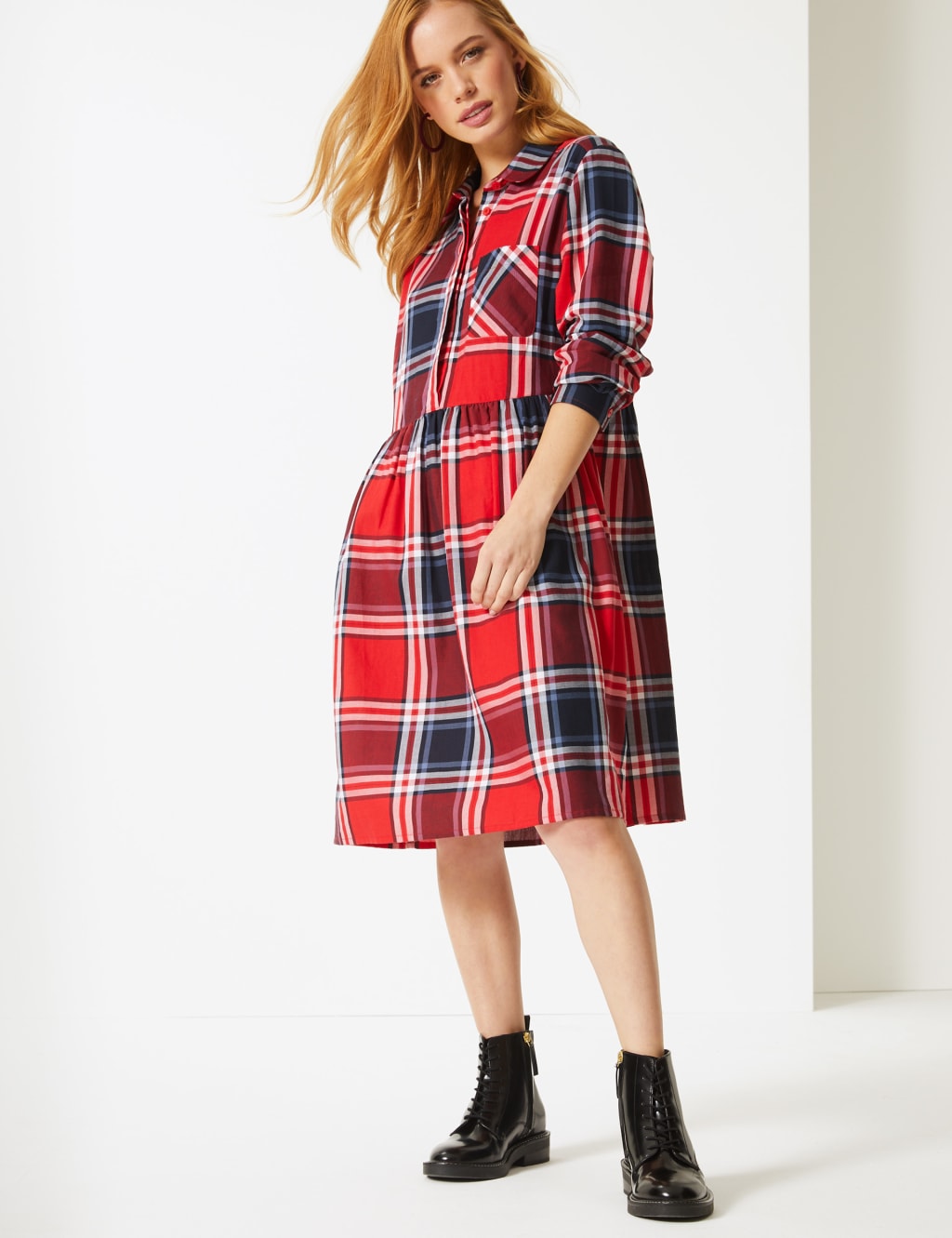 Tartan dress m&s hot sale