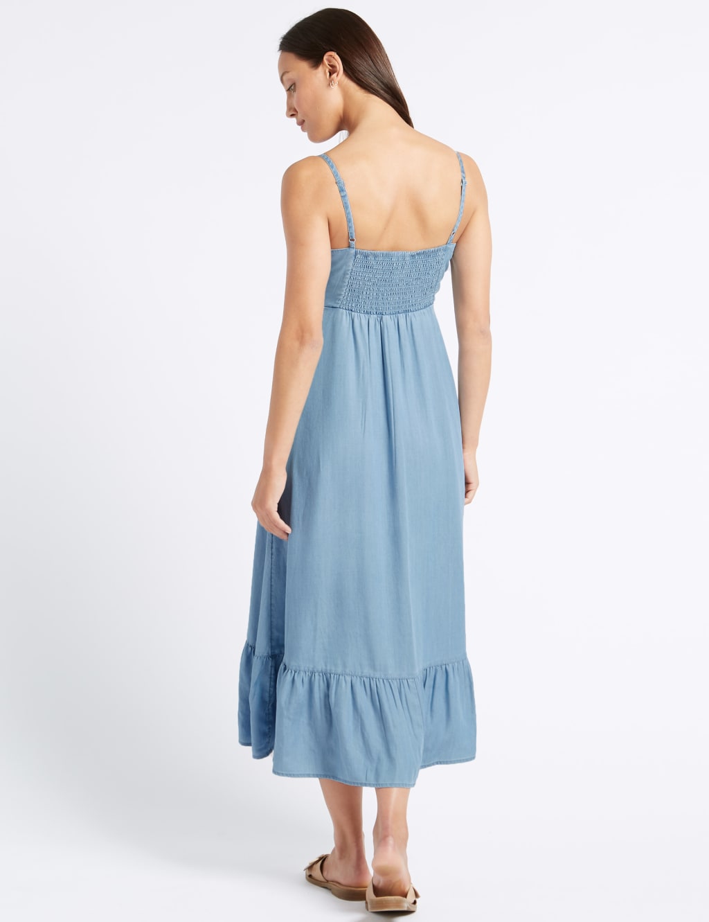 Ruffle Wrap Midi Dress M S Collection M S
