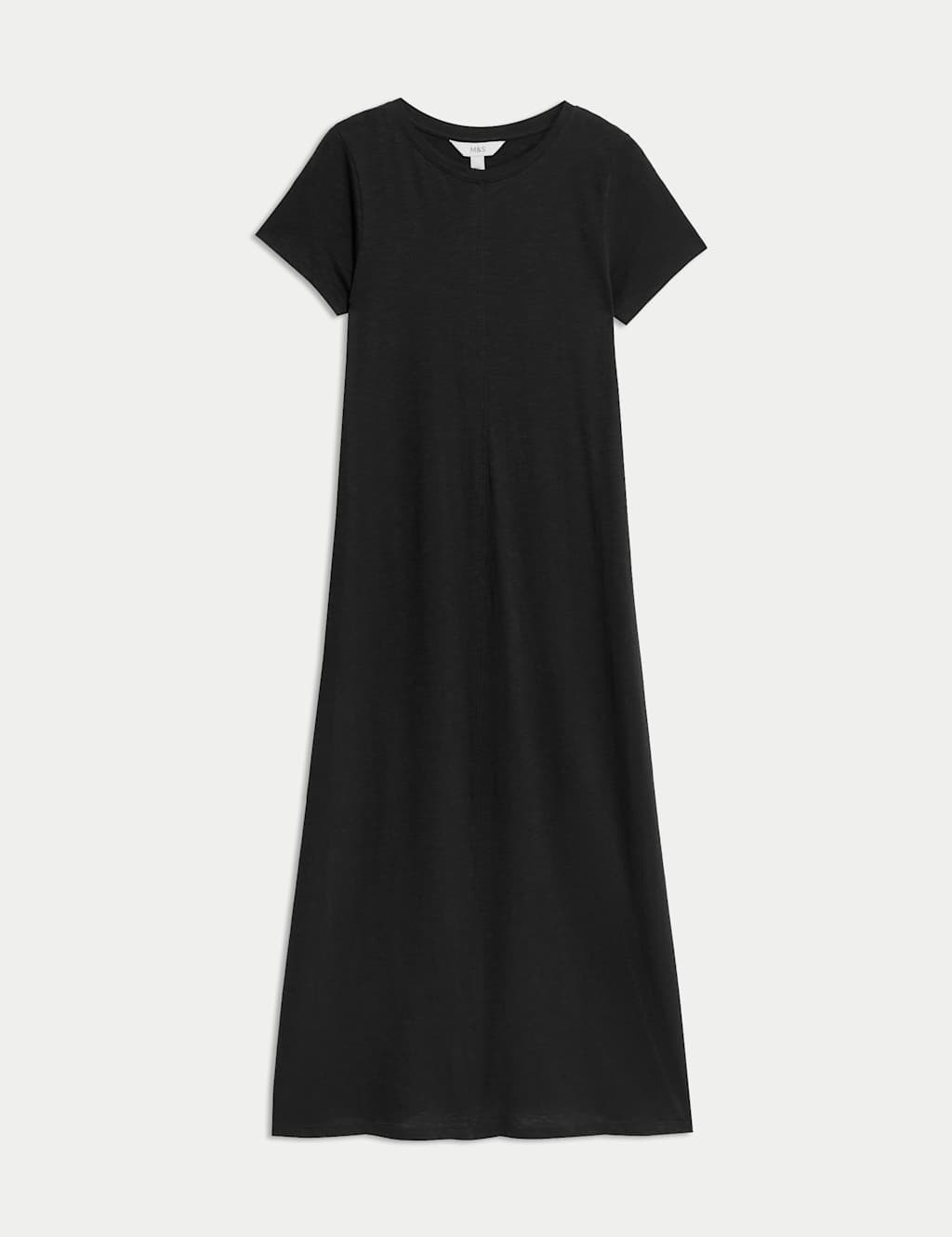 Pure Cotton Round Neck Midi T-Shirt Dress 2 of 6