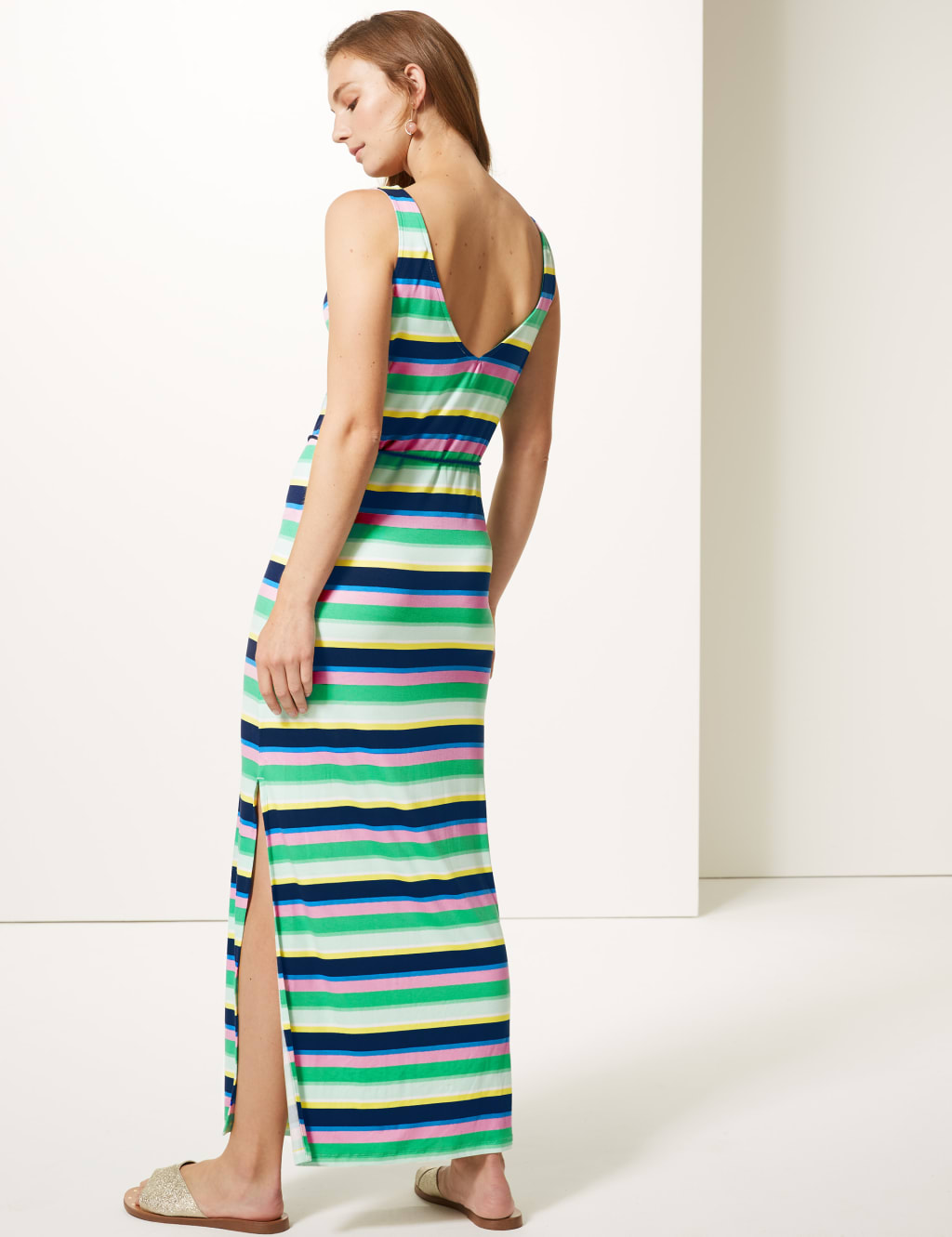 Striped Slip Maxi Dress 5 of 5