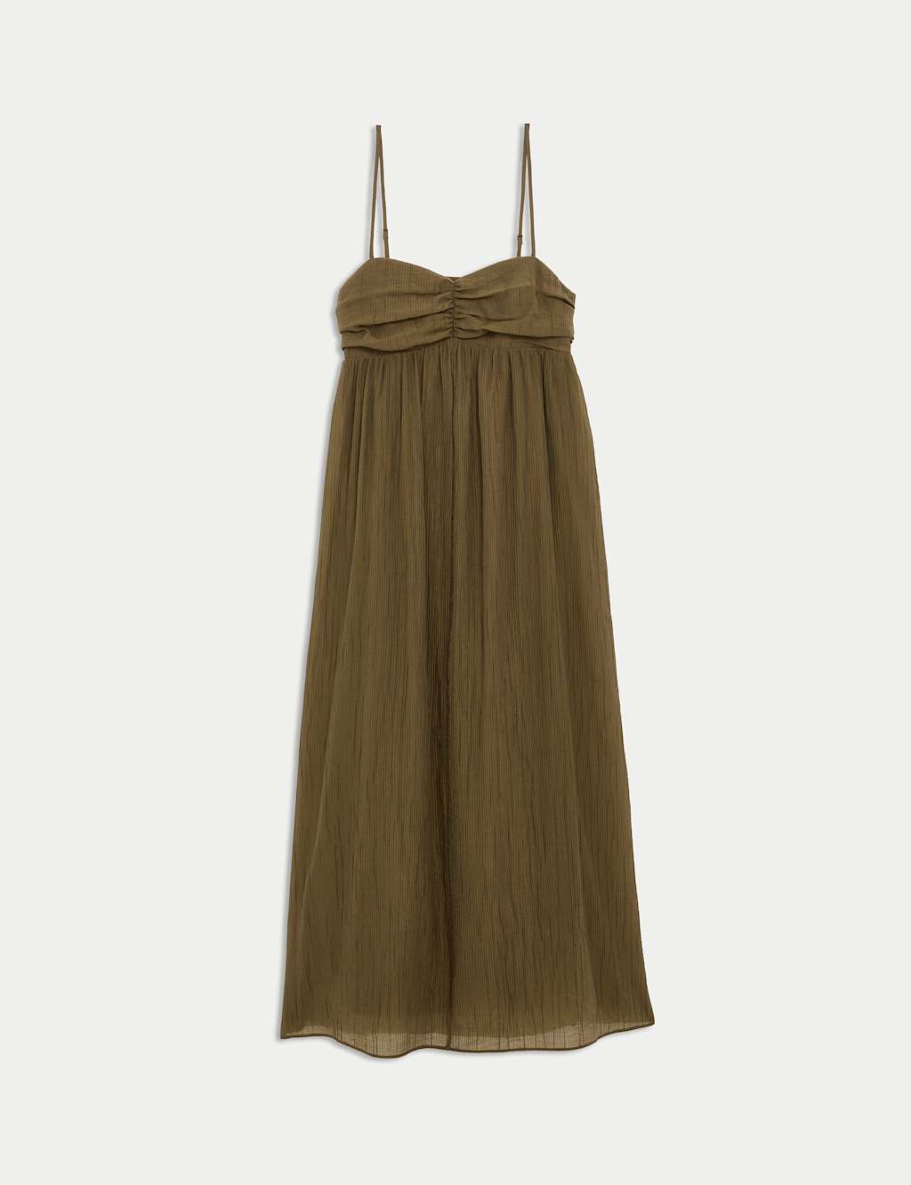 Lyocell Rich Textured Midaxi Cami Dress 2 of 6