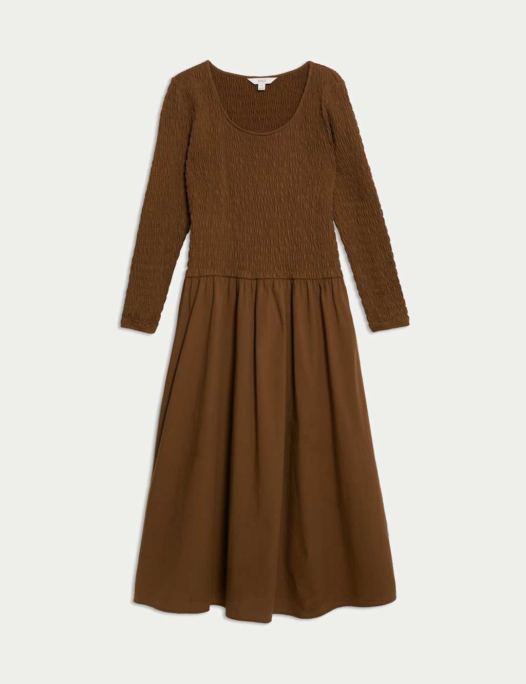 Pure Cotton Midi Drop Waist Dress 2 of 5