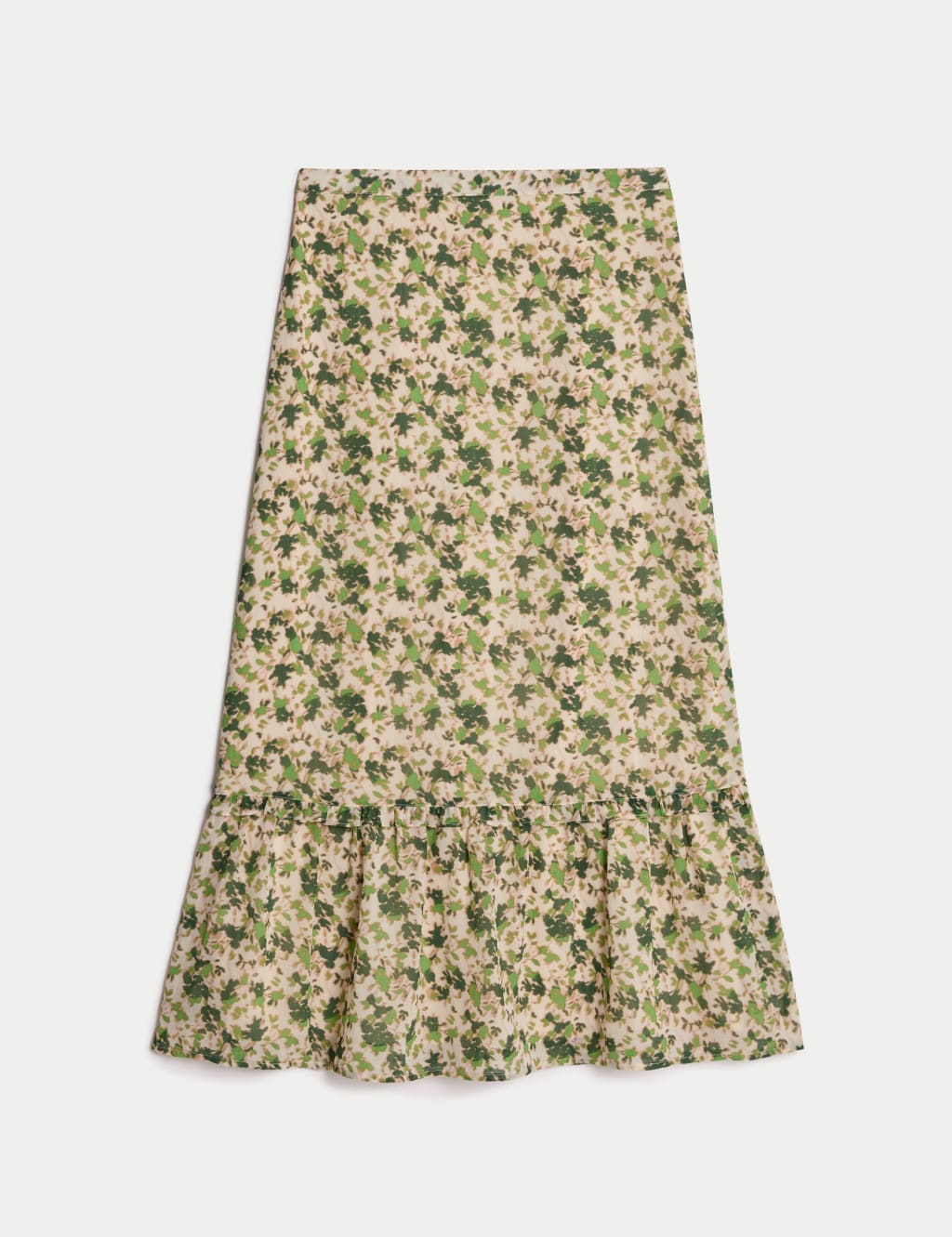 Chiffon Floral Midi Circle Skirt 2 of 4