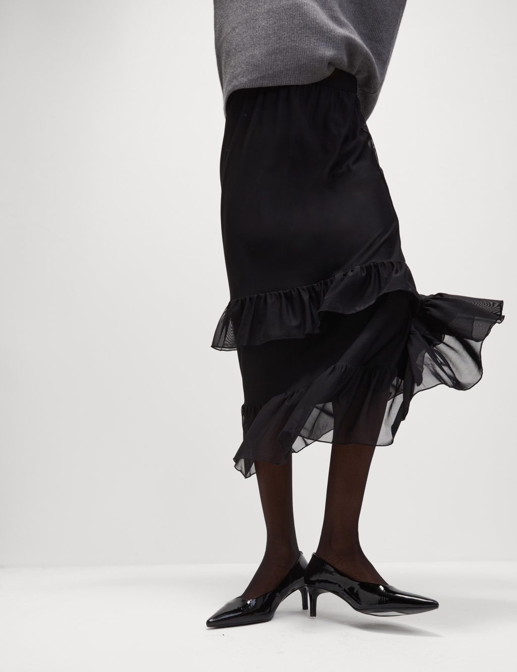 Jersey tiered skirt shop