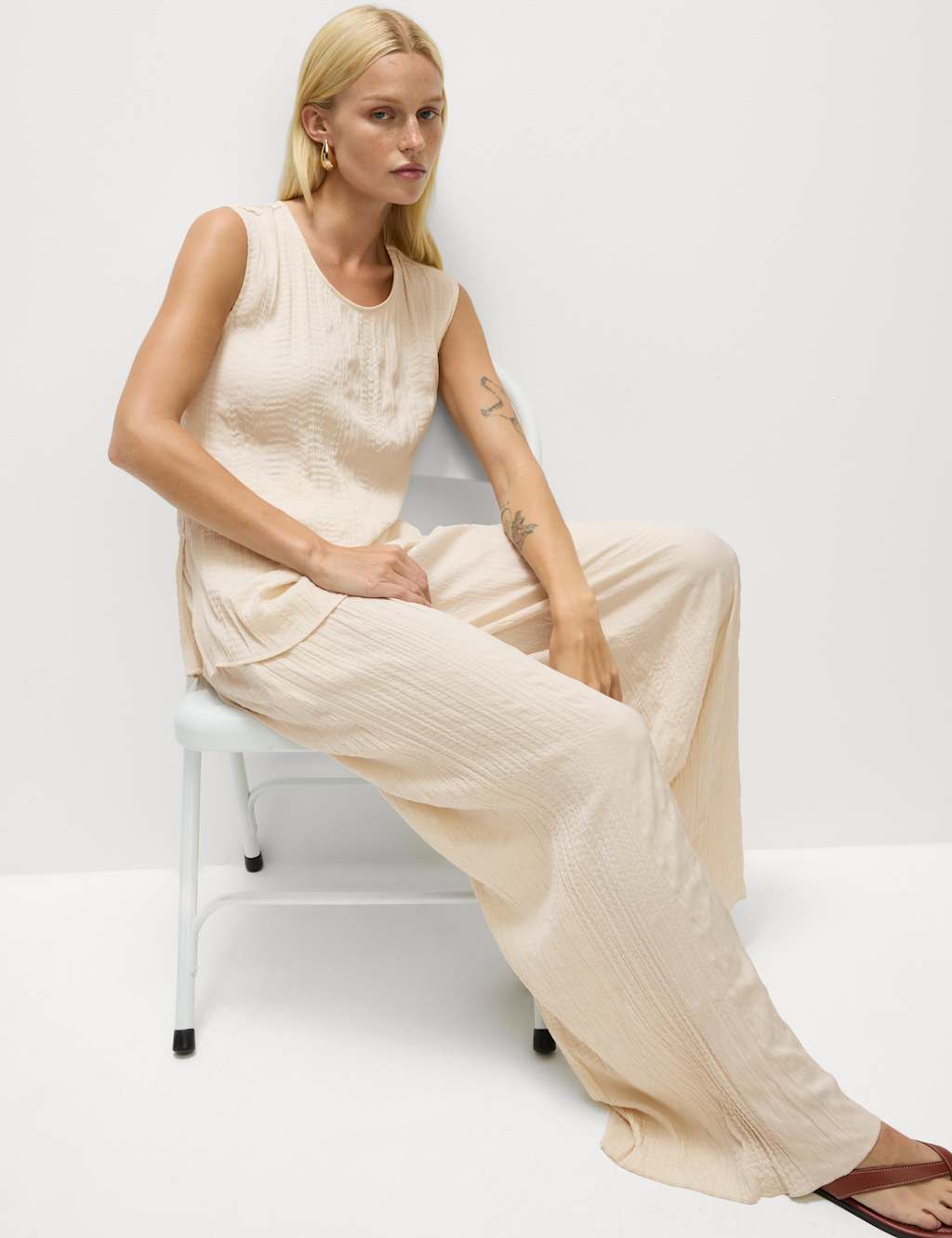 Plisse Round Neck Top 6 of 6