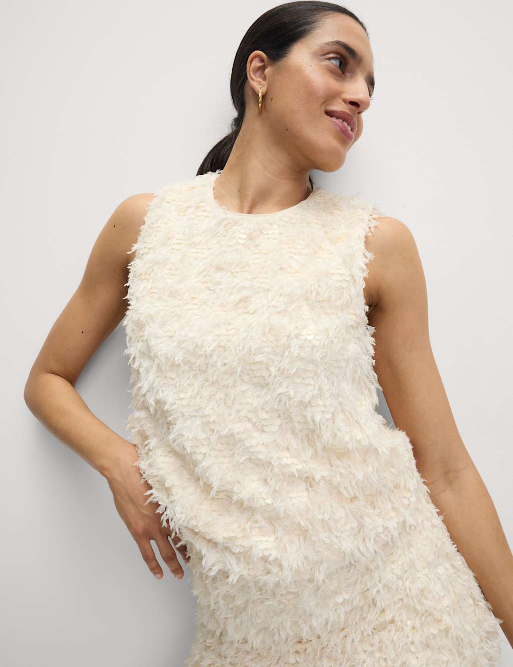 Embellished Feather Detail Top 5 of 6