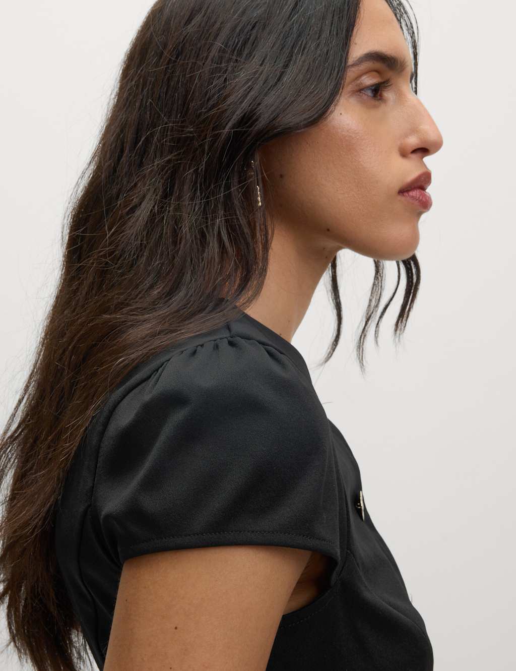 Button Through Cap Sleeve Top 3 of 6