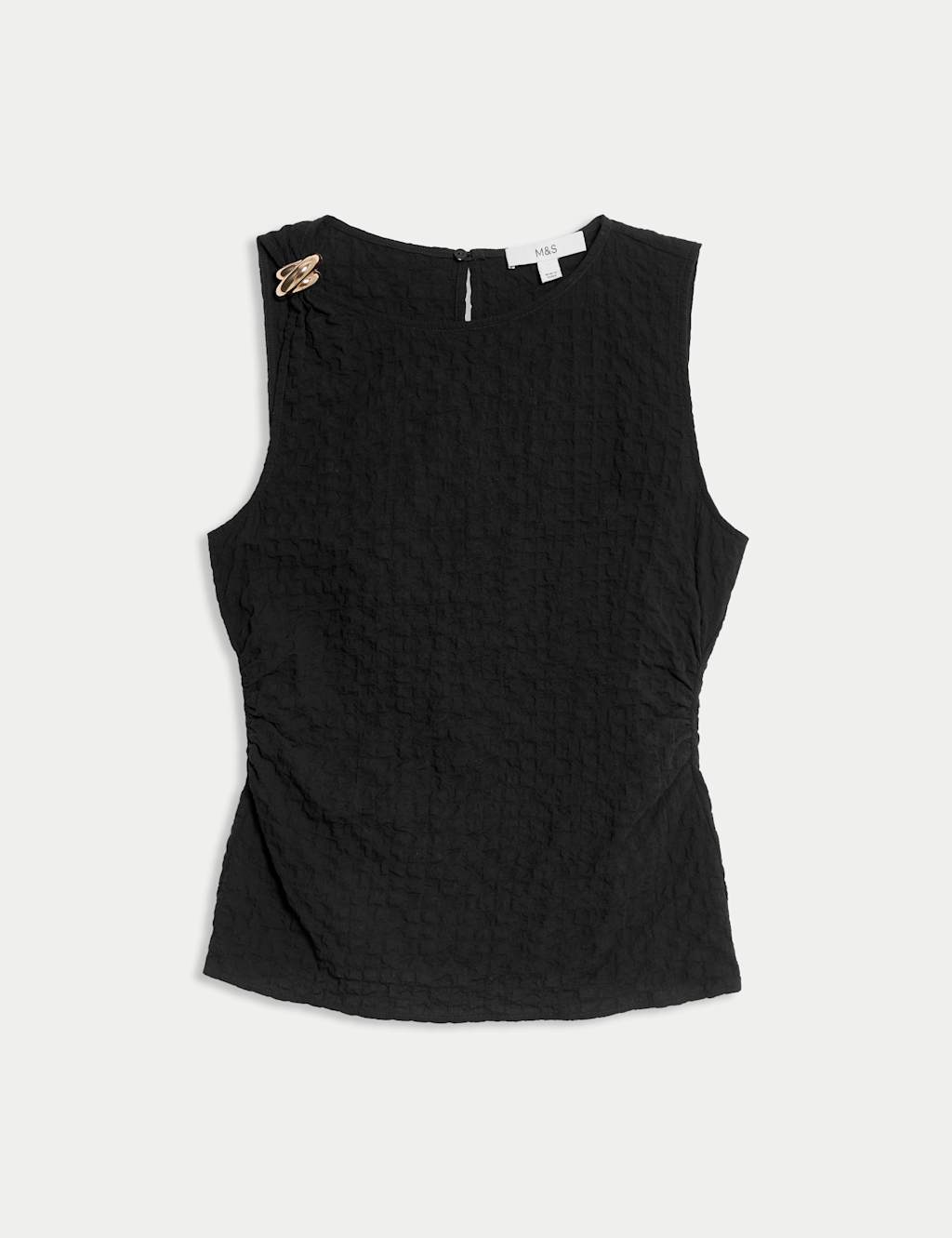 Cotton Rich Textured Hardware Detail Top 2 of 5