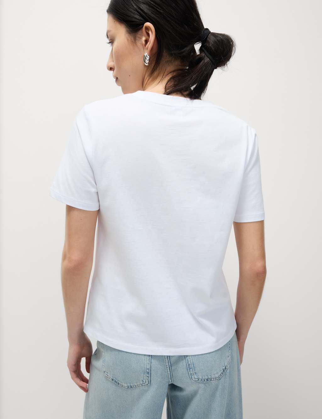 Pure Cotton Bow Detail Embellished Top 4 of 6