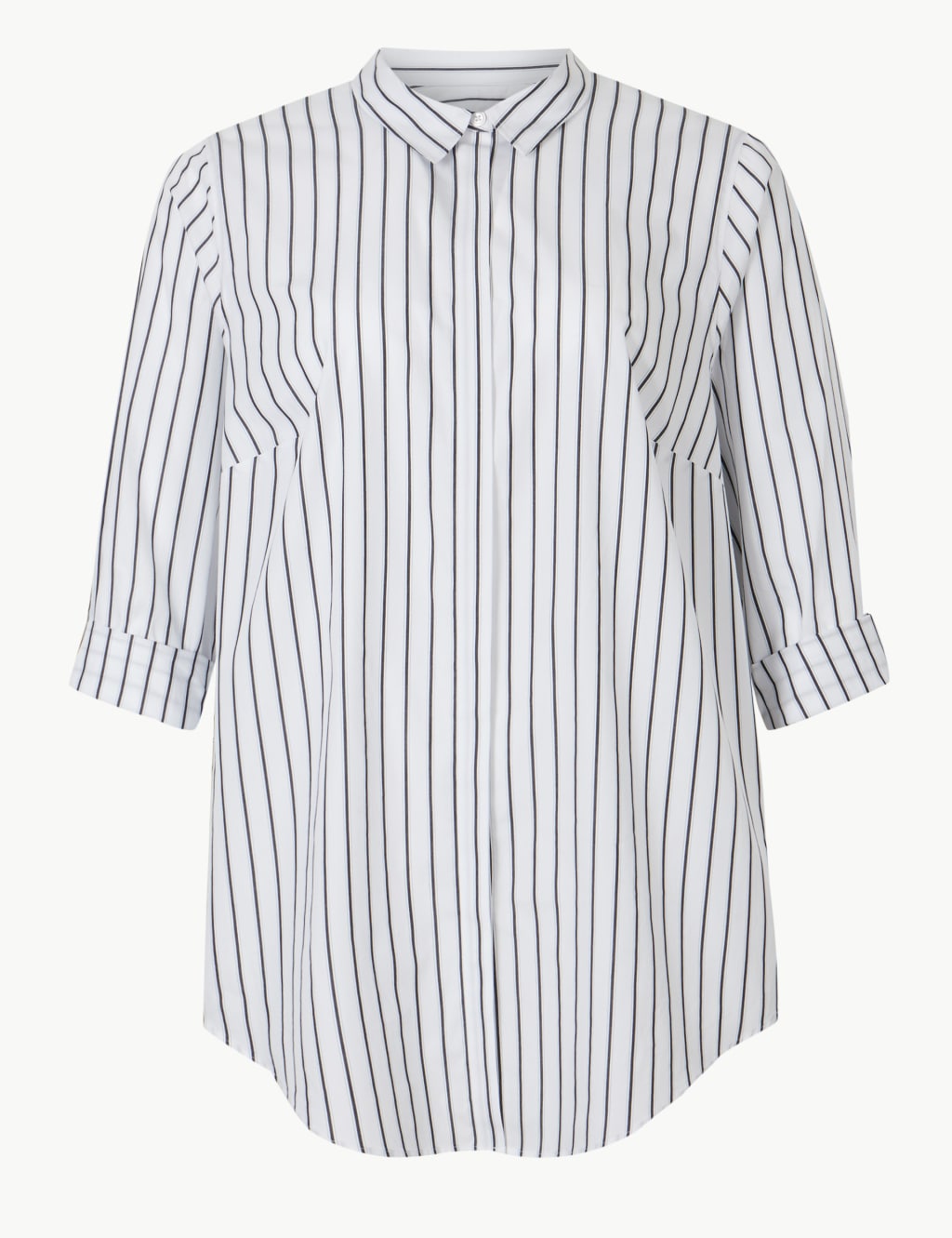 CURVE Pure Cotton Striped Shirt 2 of 4