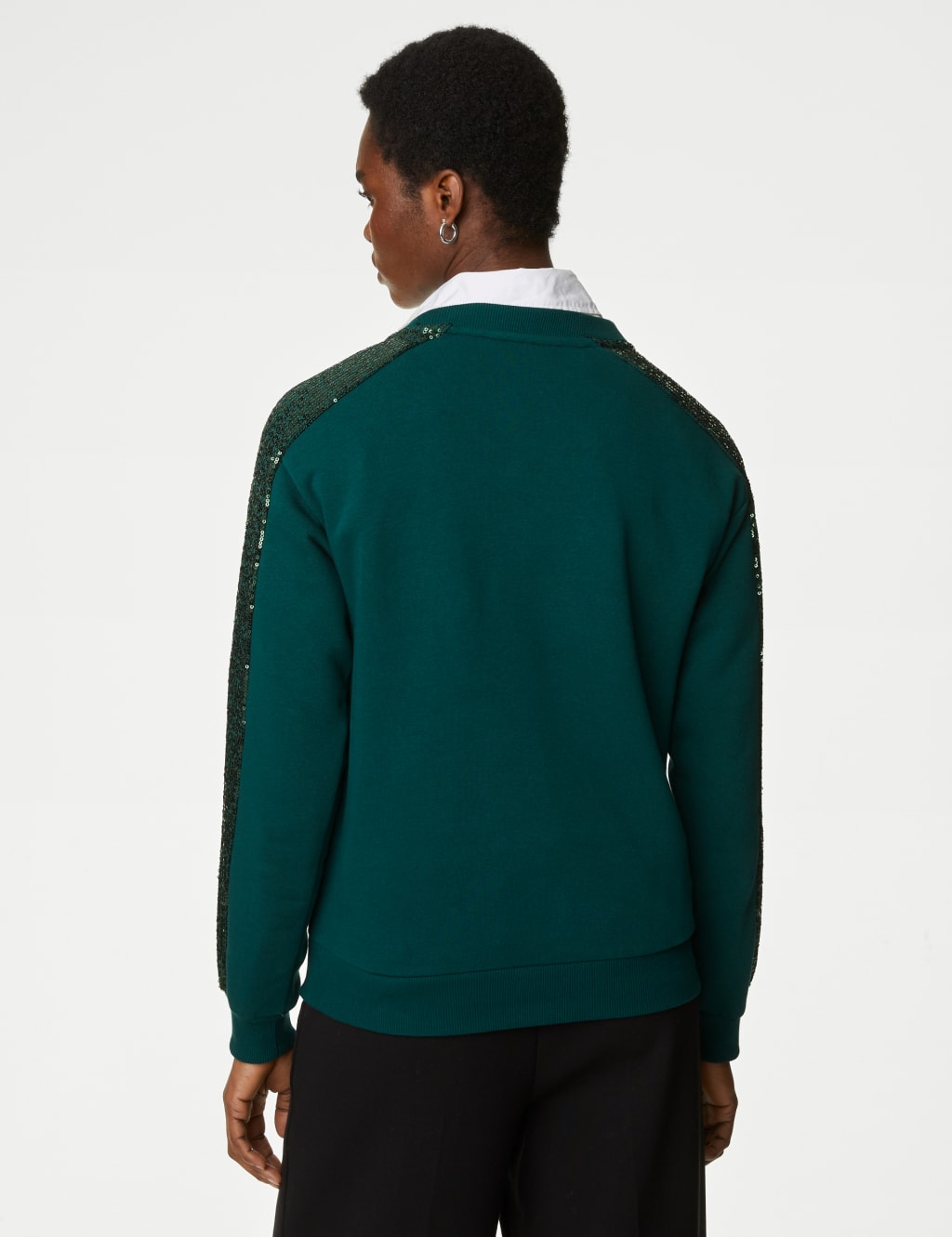 Cotton Rich Jersey Sequin Sweatshirt 5 of 5