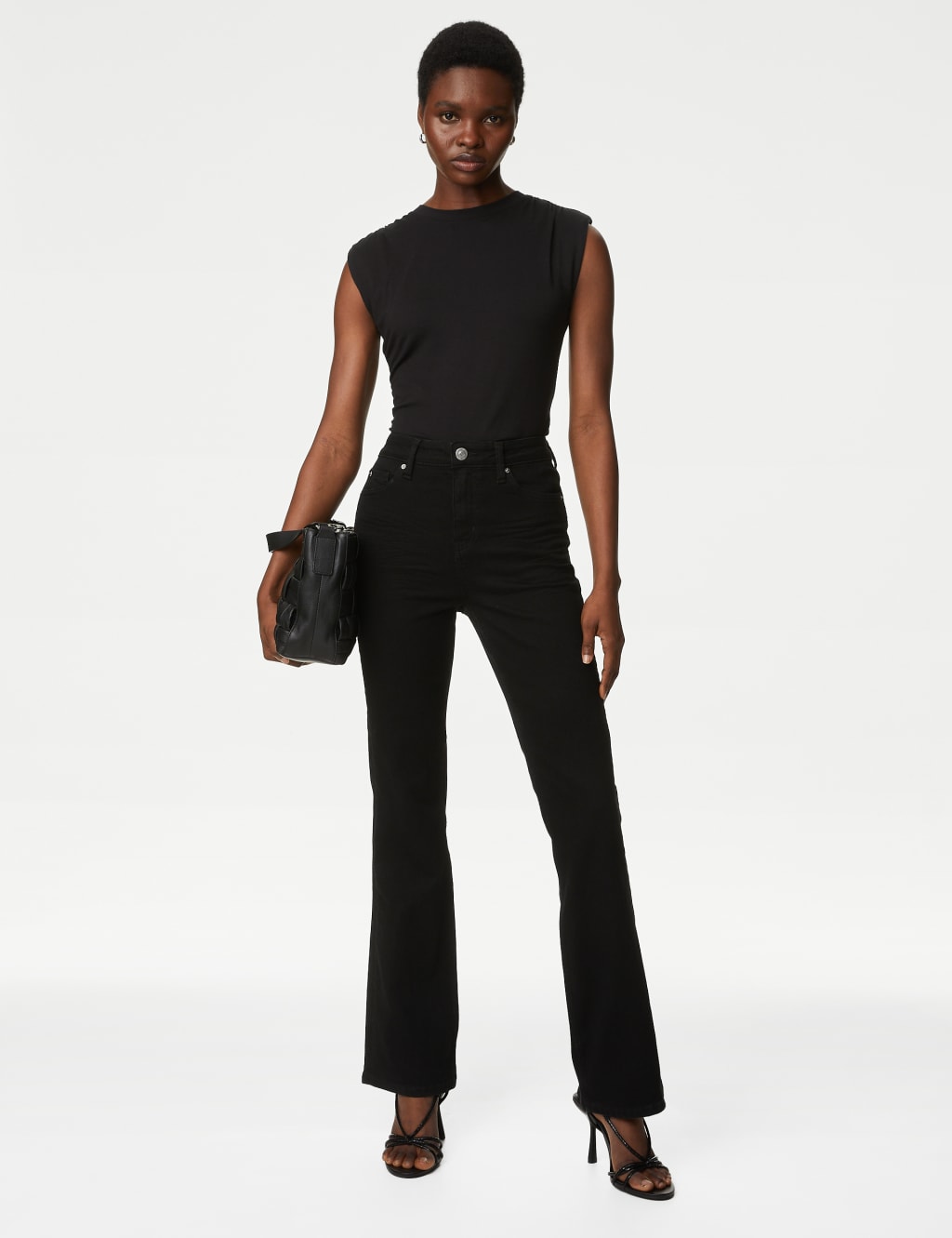 Jersey Padded Shoulder Top 3 of 5