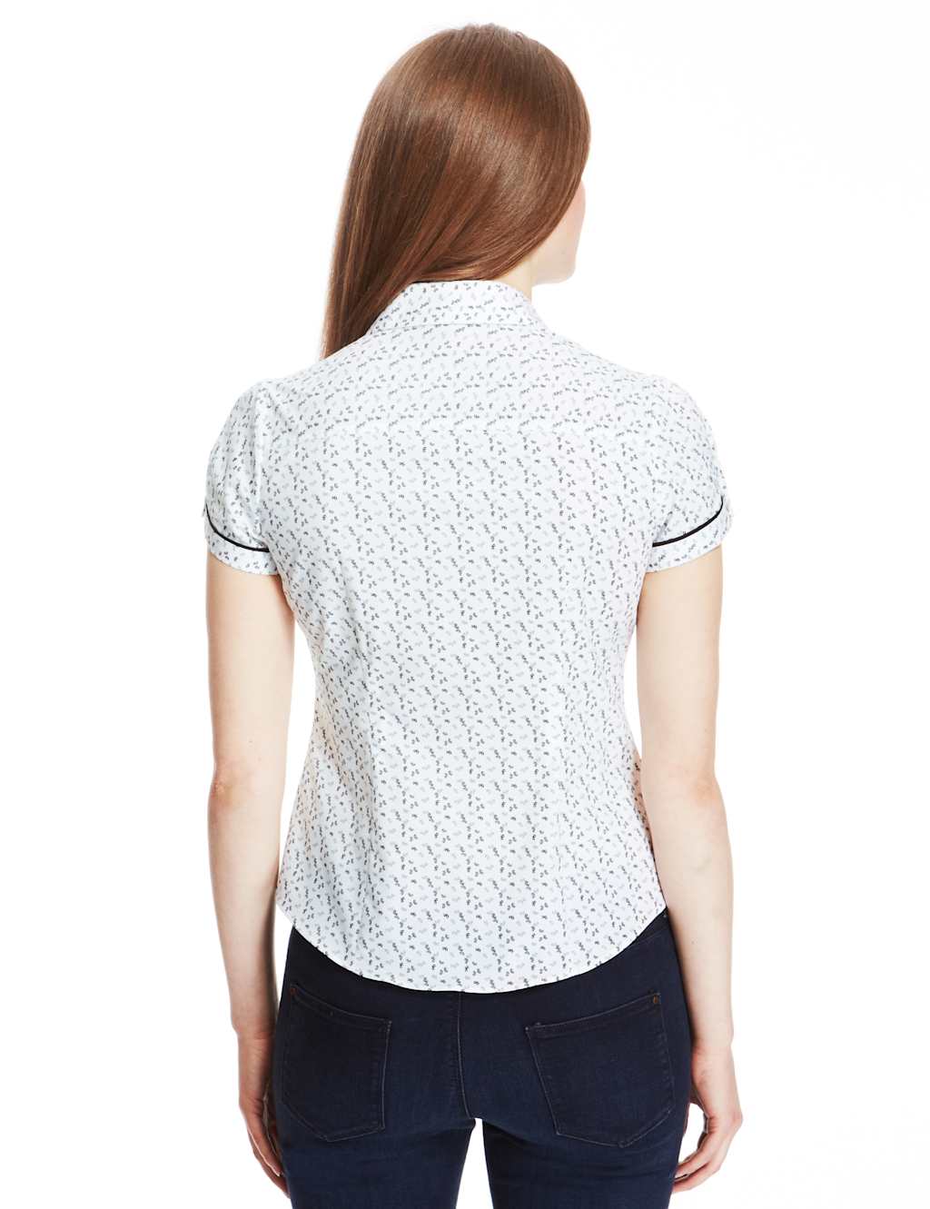 Ditsy Heart Print Shirt for the Fuller Bust 4 of 4