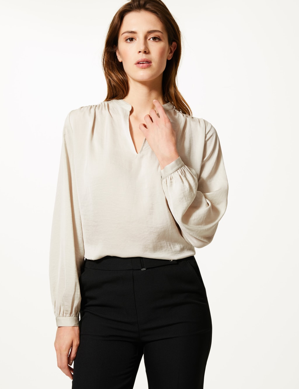 M&s satin blouse deals