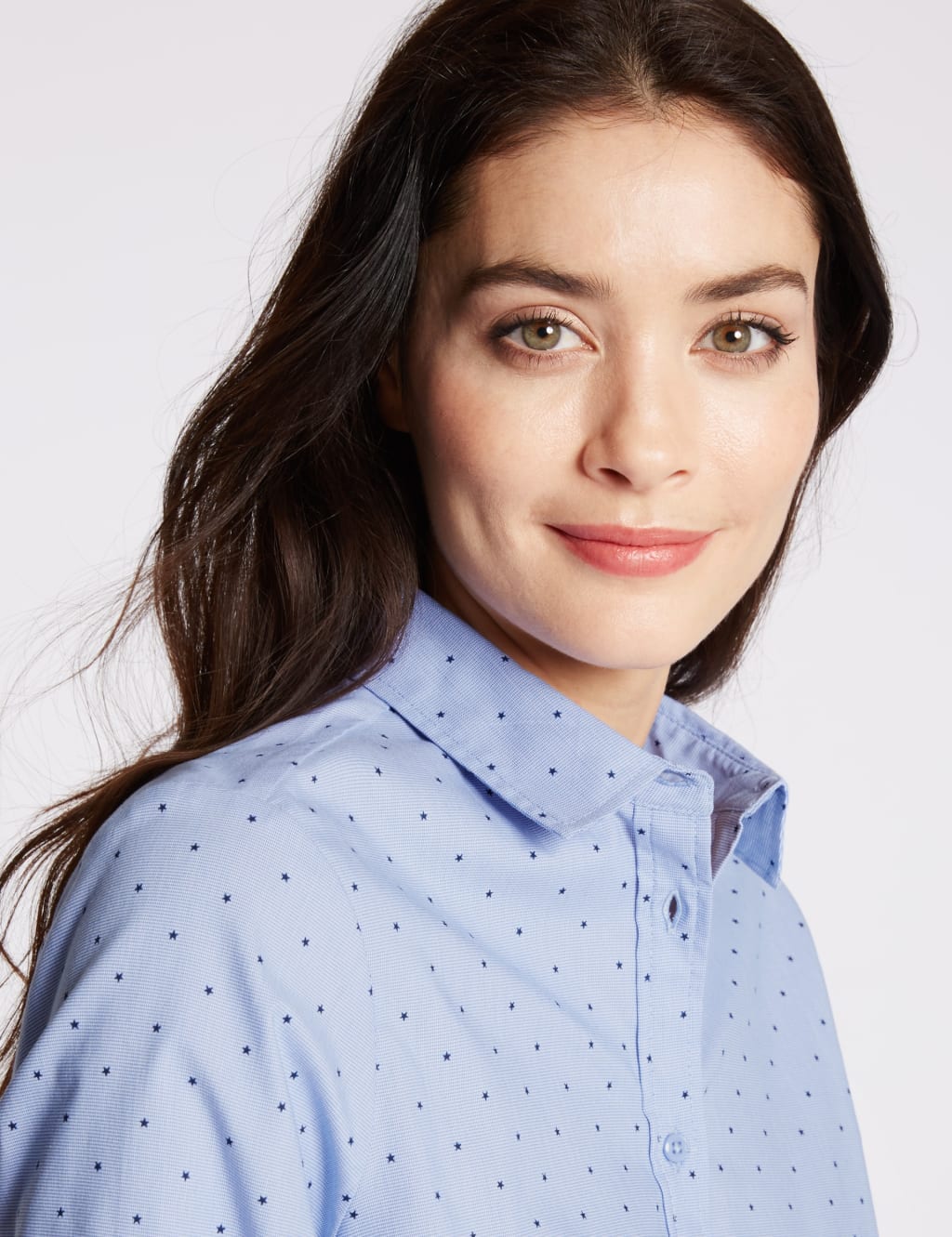 Cotton Rich Star Print No Peep Shirt 4 of 4