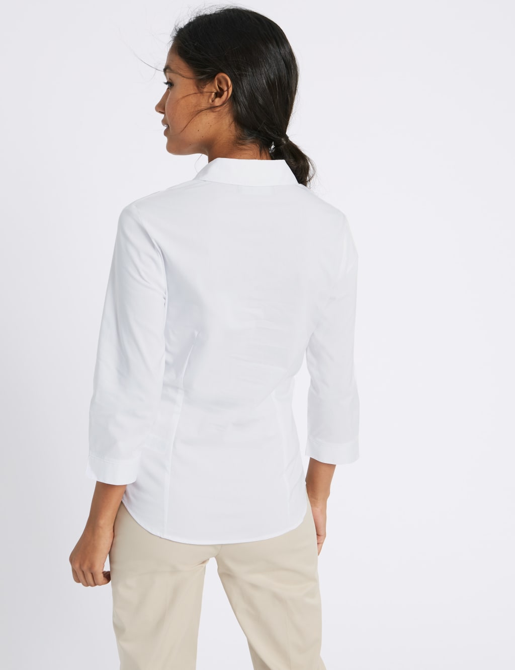 Cotton Rich 3/4 Sleeve Fuller Bust Shirt 4 of 4