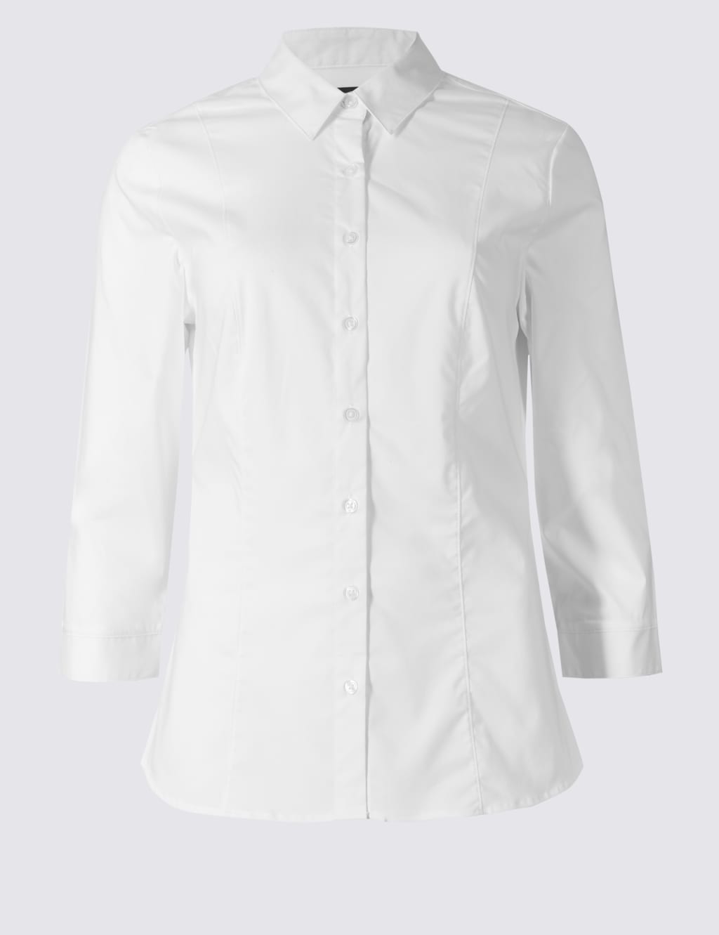Cotton Rich 3/4 Sleeve Fuller Bust Shirt 2 of 4