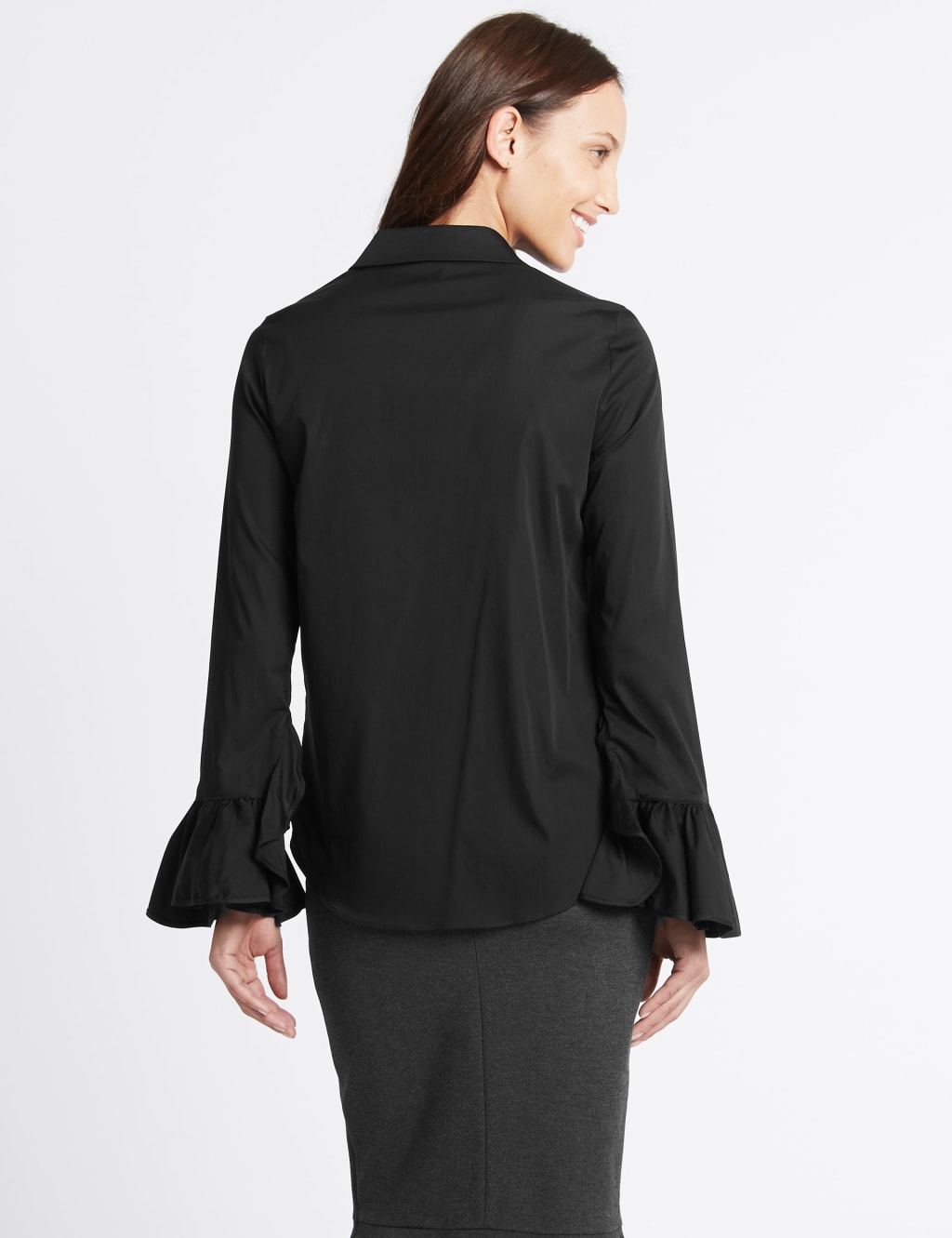 Cotton Rich Frill Cuff Shirt 4 of 5