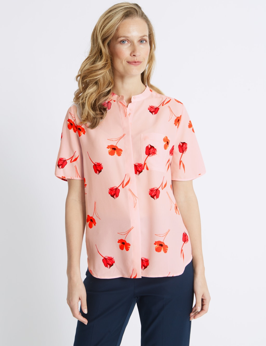 Marks and spencer half sleeve shirts top