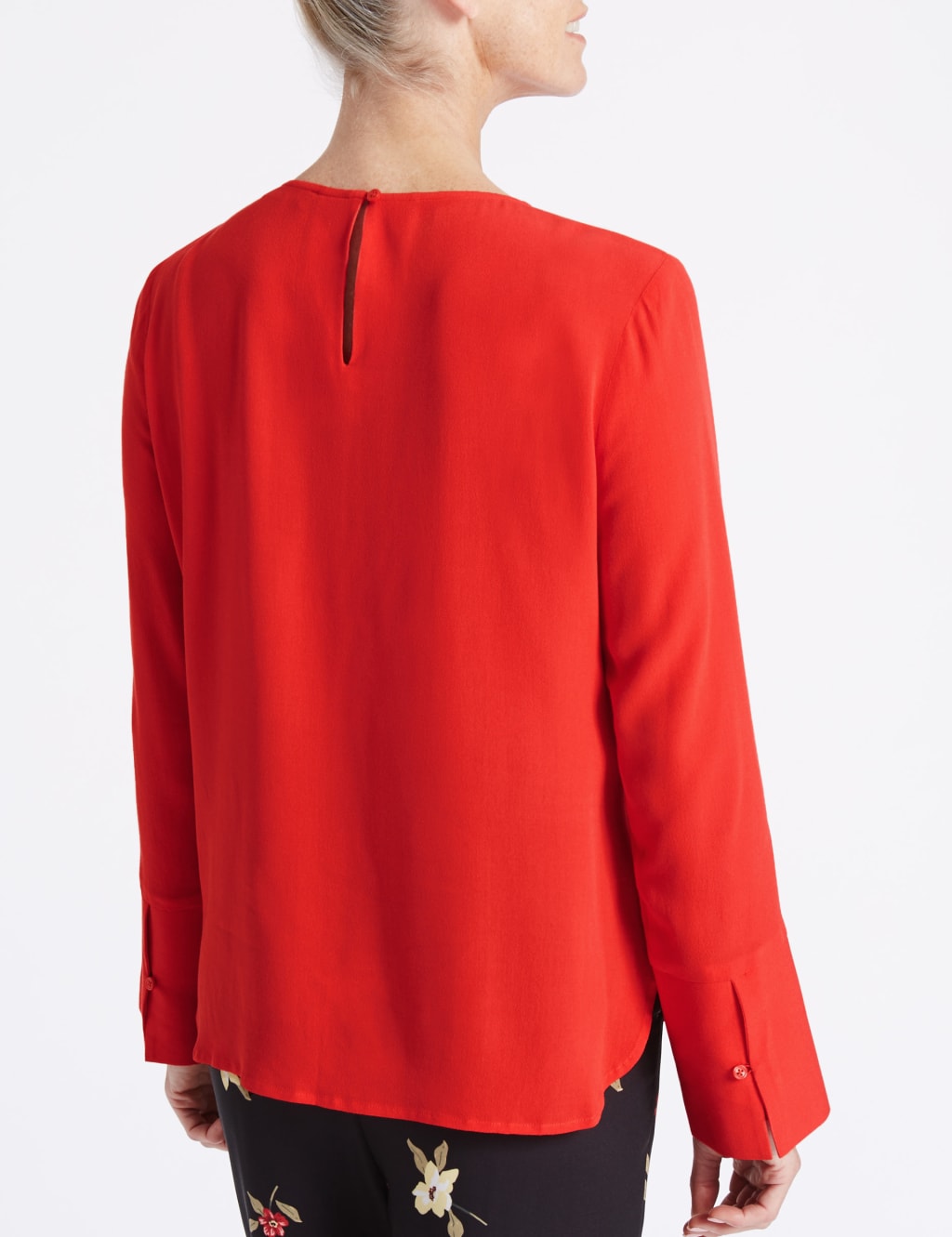 Frill Front Round Neck Blouse 4 of 4
