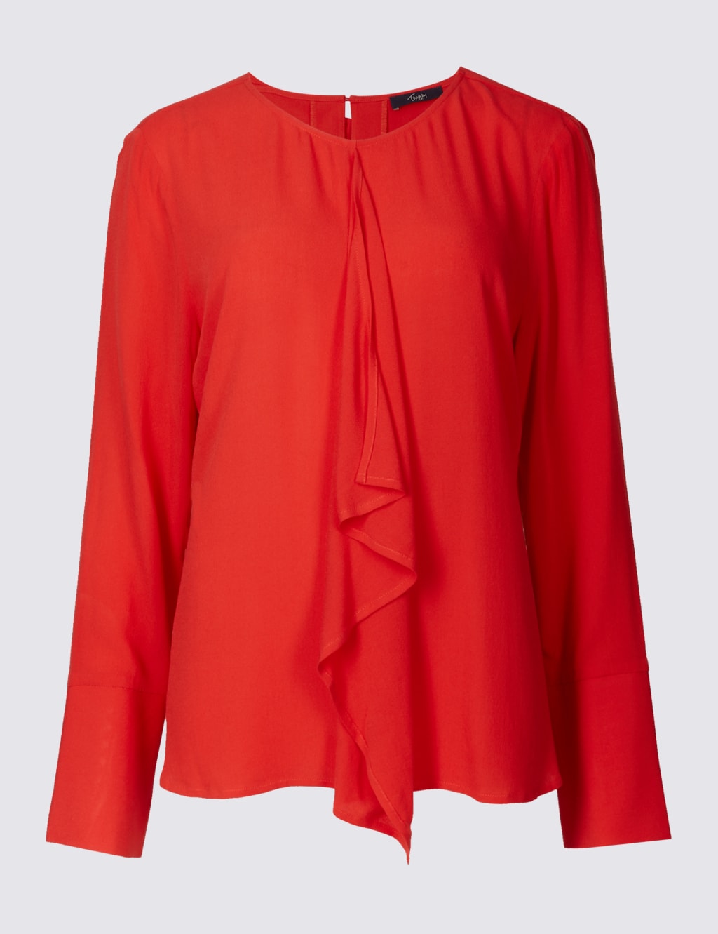 Frill Front Round Neck Blouse 2 of 4