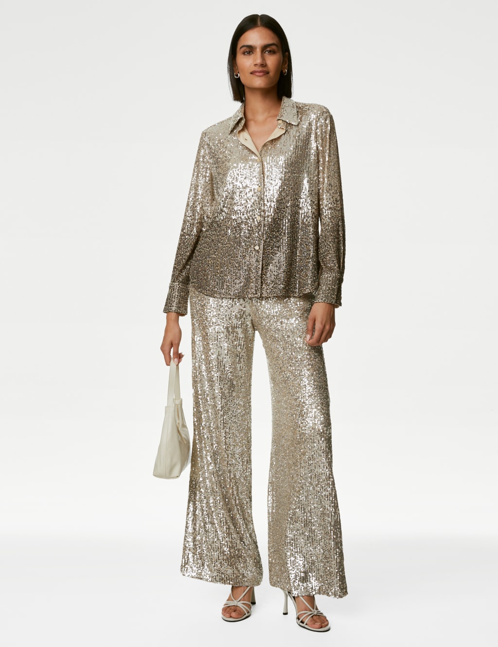 Sequin Collared Shirt 7 of 8