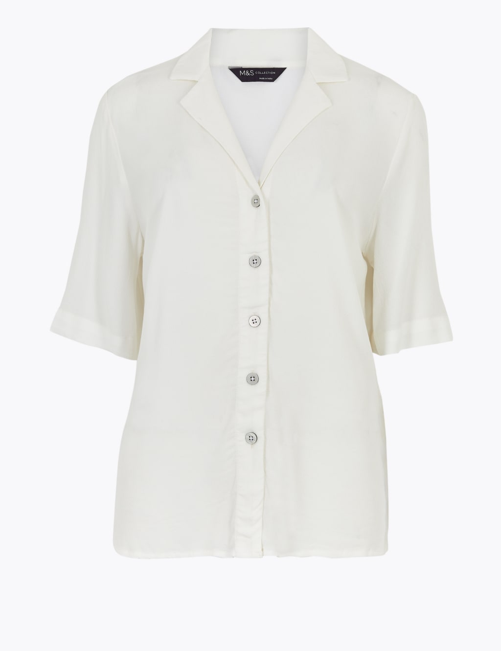 Textured V-Neck 3/4 Sleeve Shirt 1 of 1