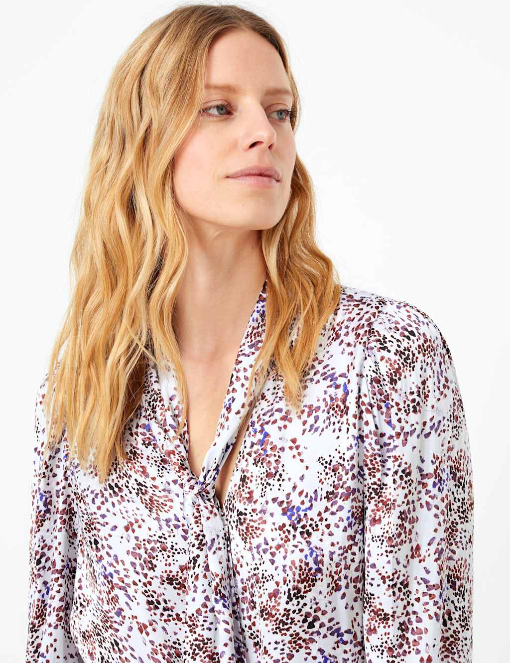 Satin Printed Blouse 3 of 4
