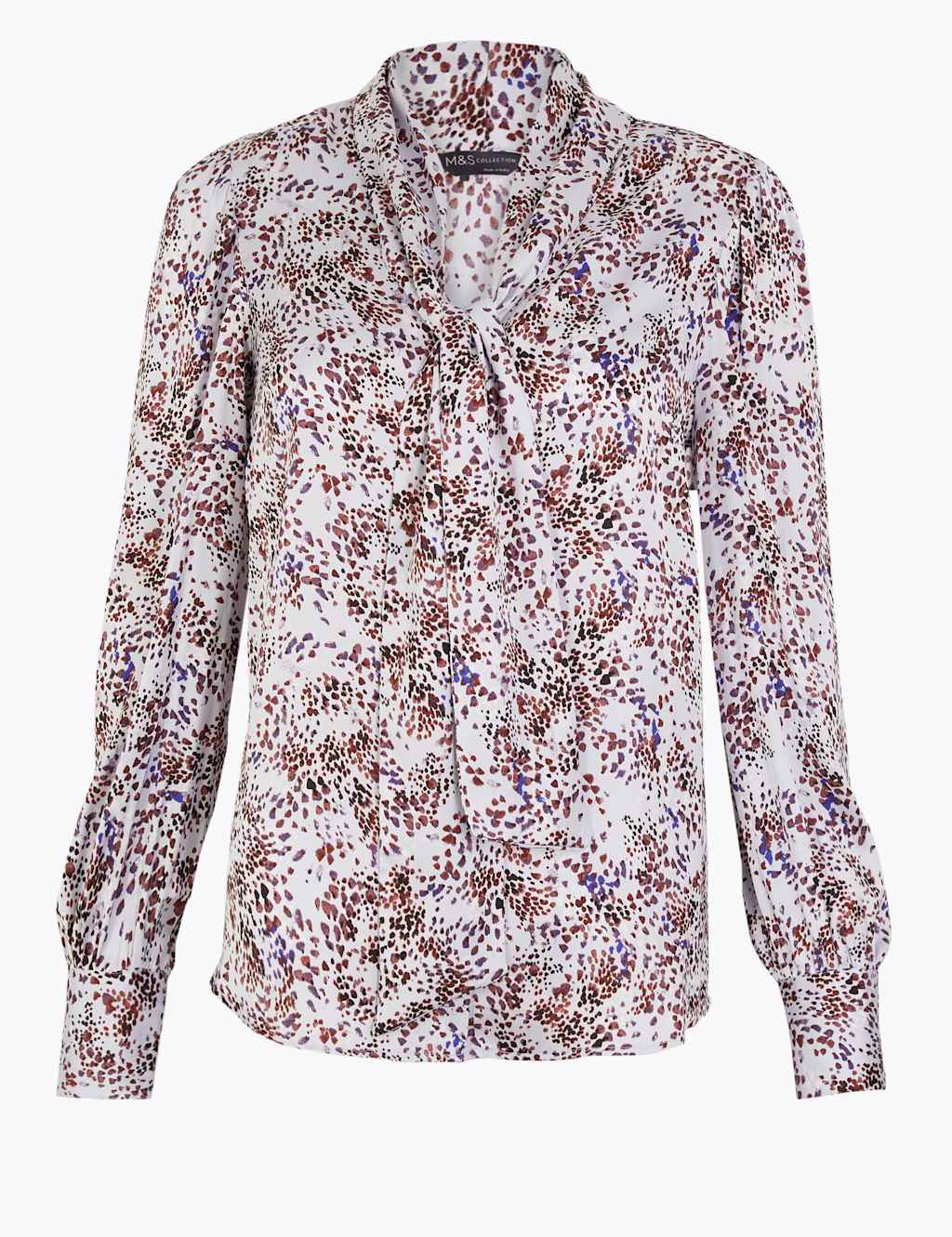 Satin Printed Blouse 2 of 4