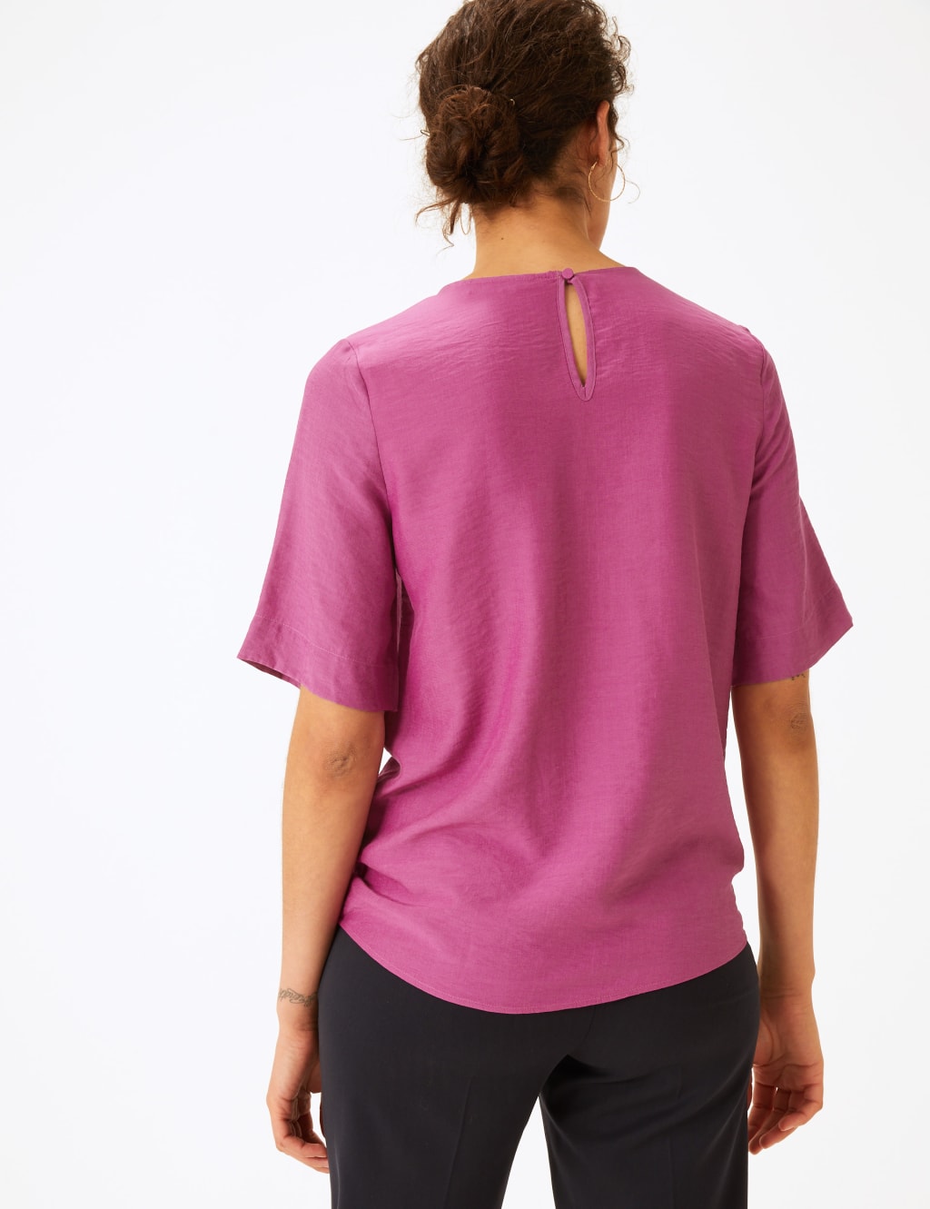 Pleat Front Woven Blouse 4 of 4