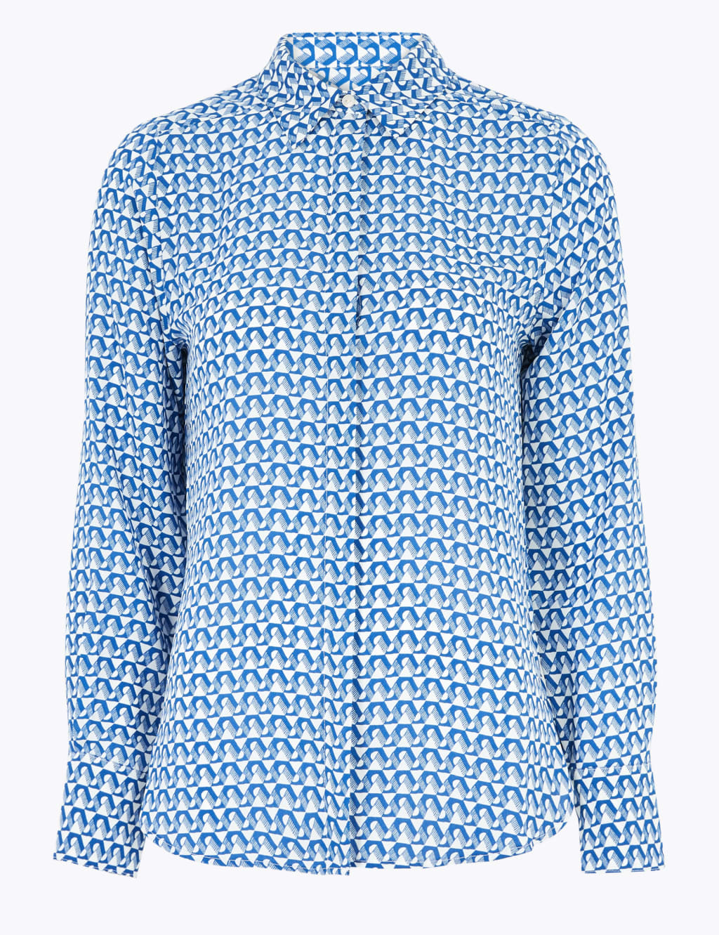 Geometric Print Long Sleeve Shirt 1 of 1