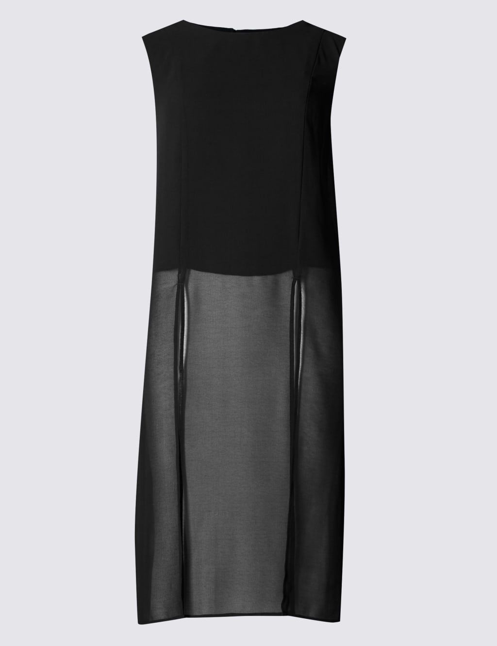 Sleeveless Sheer Longline Top 2 of 3