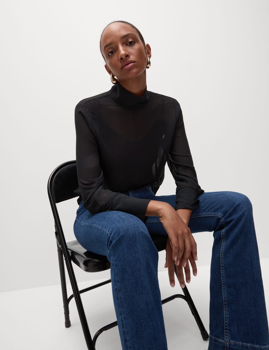 High Neck Blouse M S Collection M S
