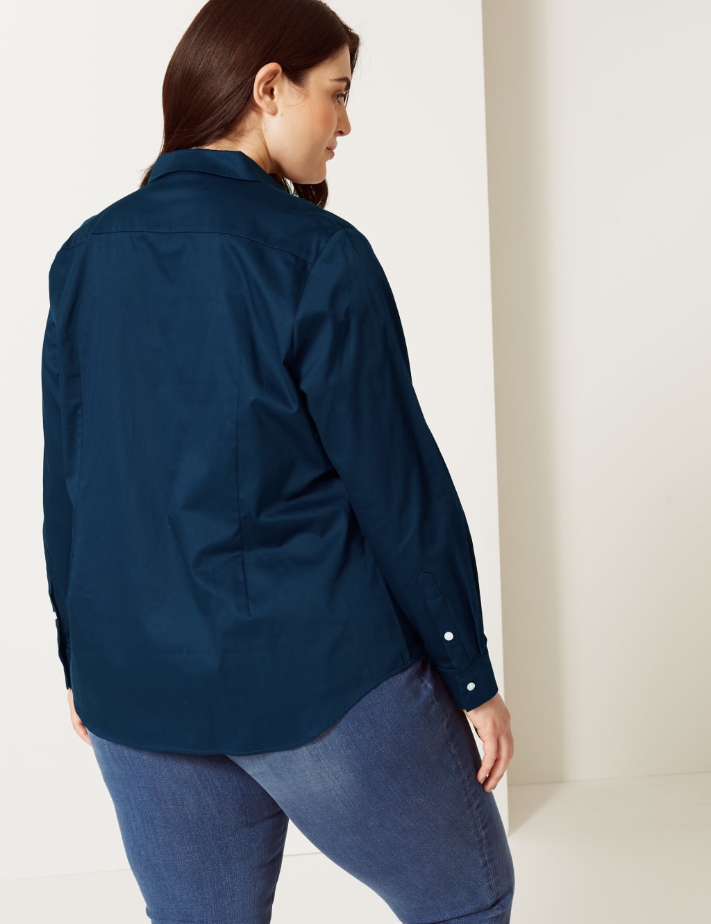 CURVE Cotton Rich Fuller Bust Shirt 3 of 3
