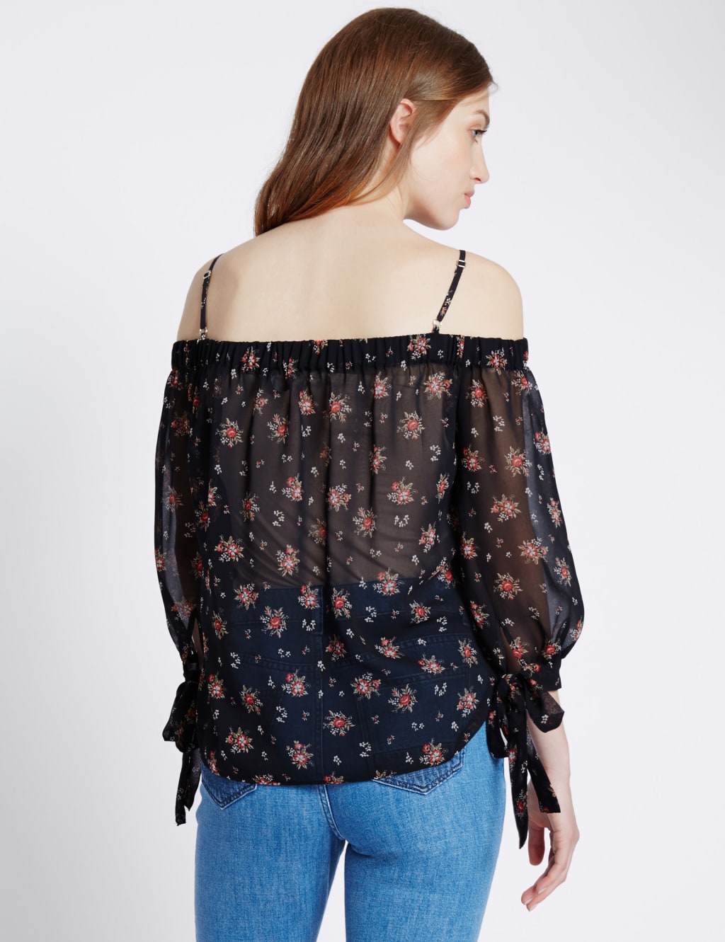 Bardot Print Cold Shoulder Blouse 3 of 3
