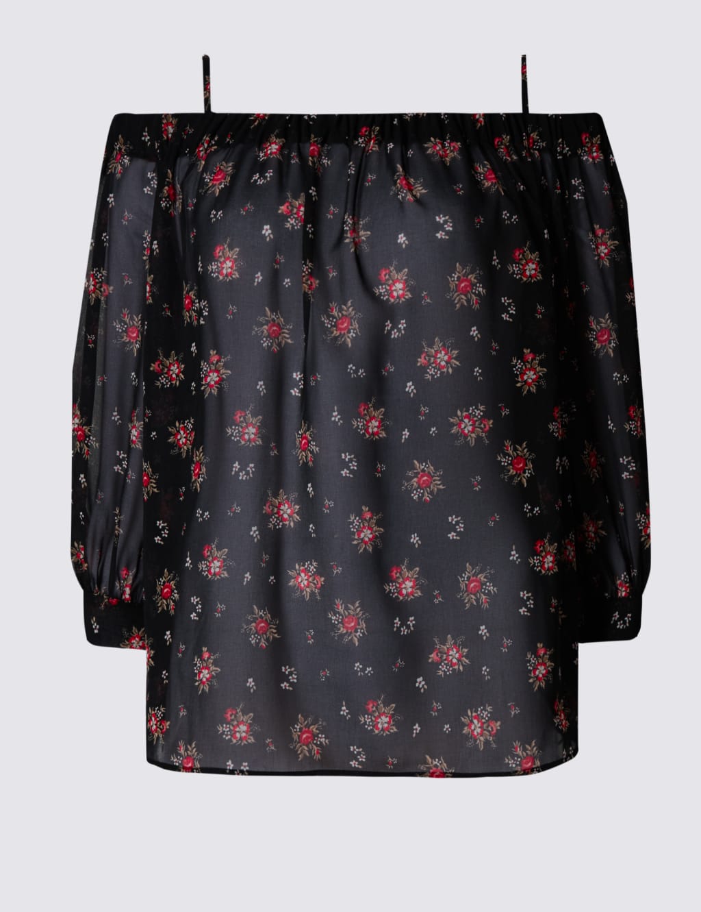 Bardot Print Cold Shoulder Blouse 2 of 3