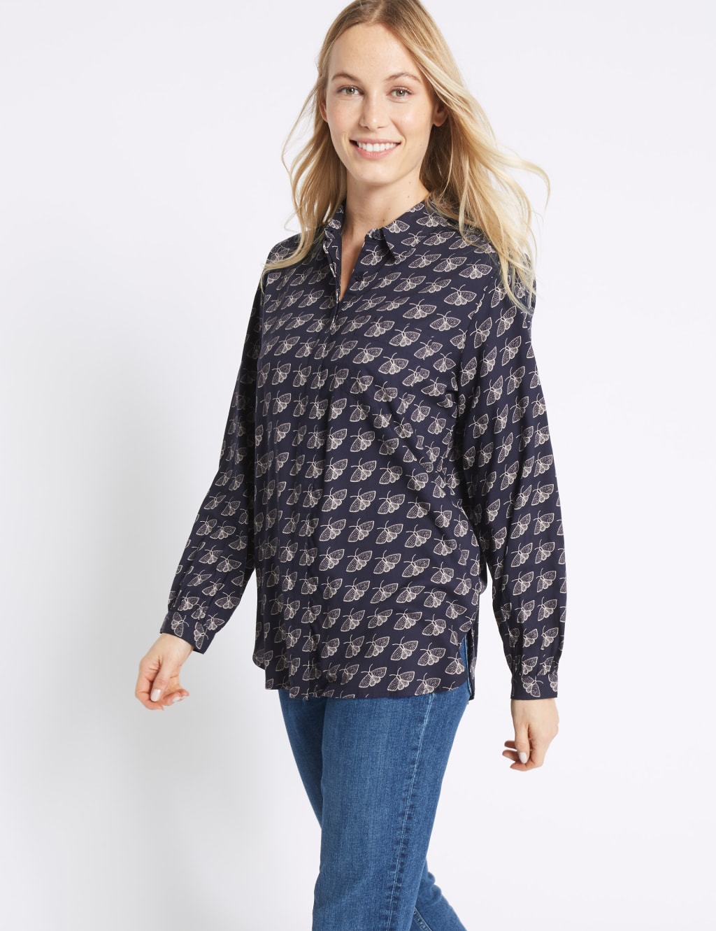 Butterfly Print Long Sleeve Shirt 3 of 4