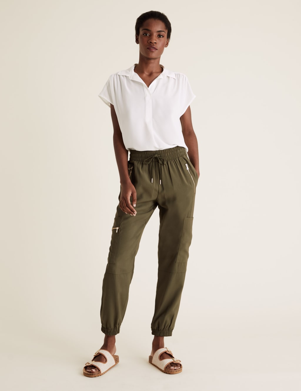 Collared Sleeveless Shell Top 5 of 6