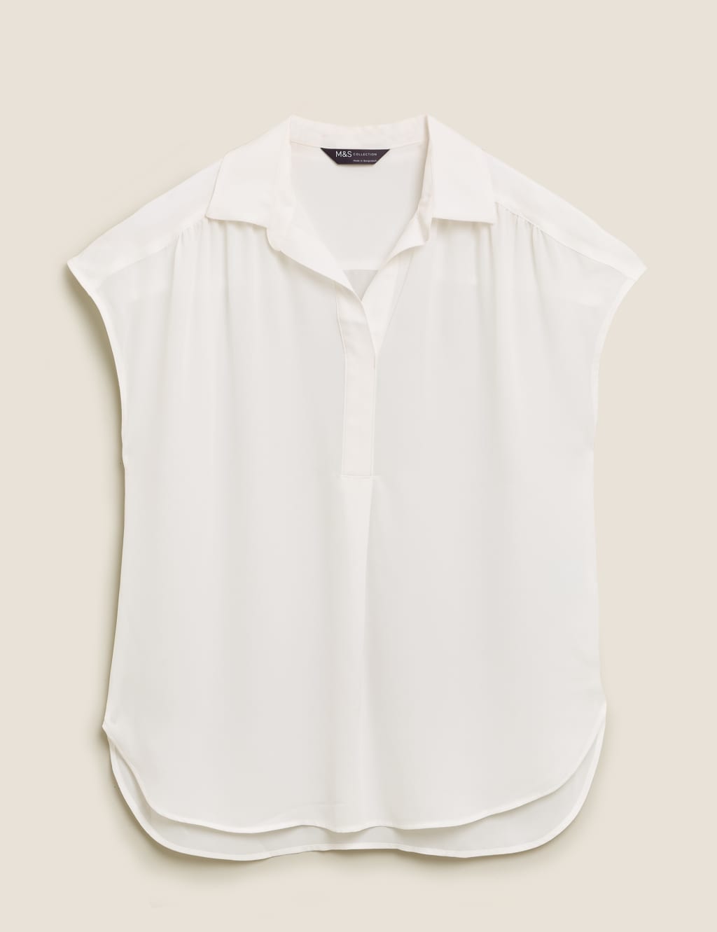 Collared Sleeveless Shell Top 2 of 6