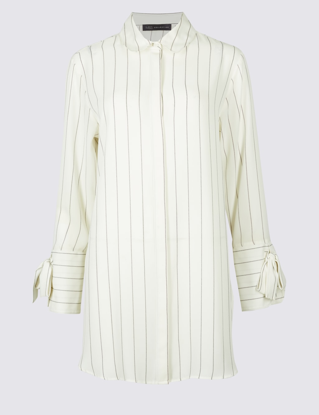 Striped Longline Long Sleeve Shirt 2 of 5