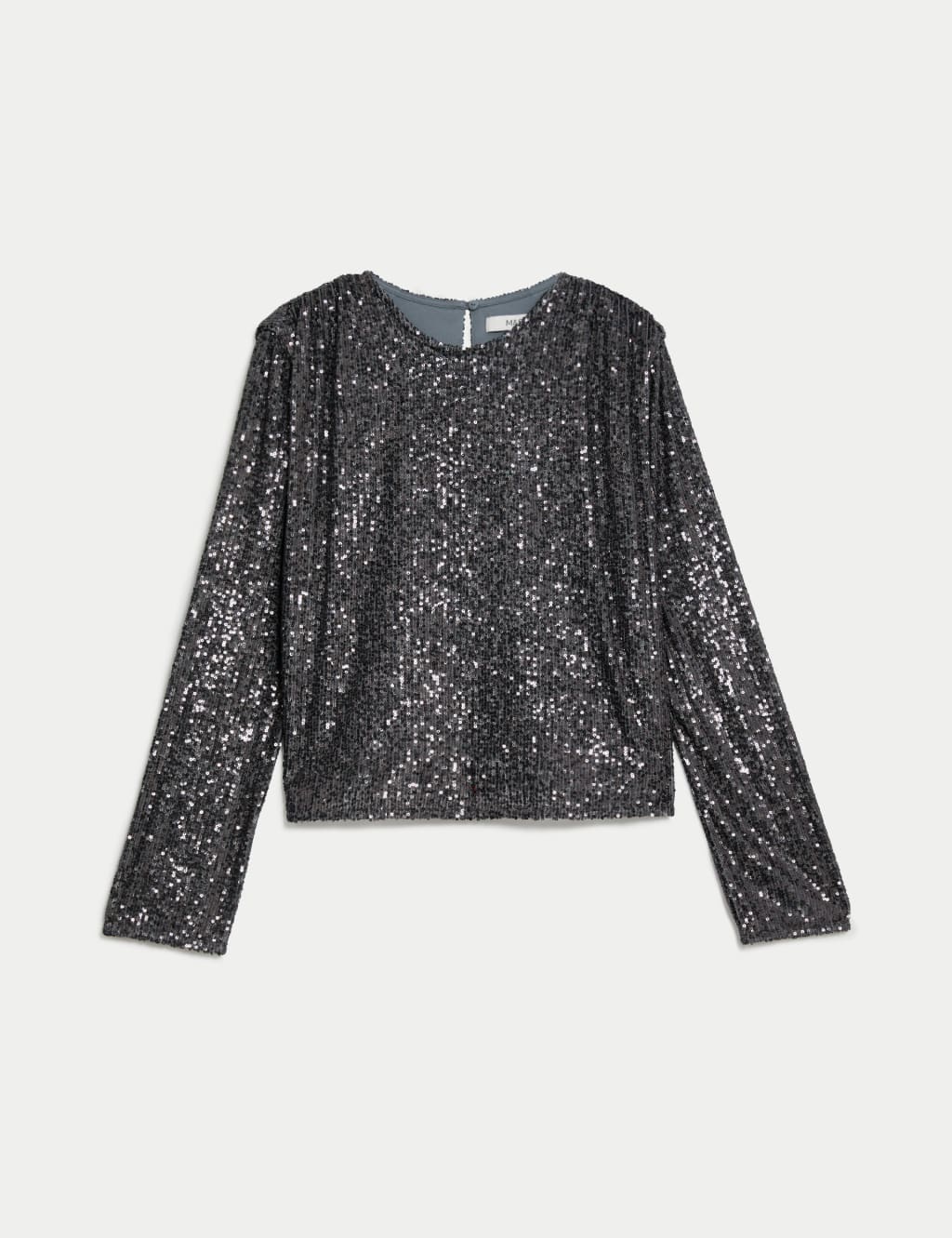 Sequin Round Neck Top