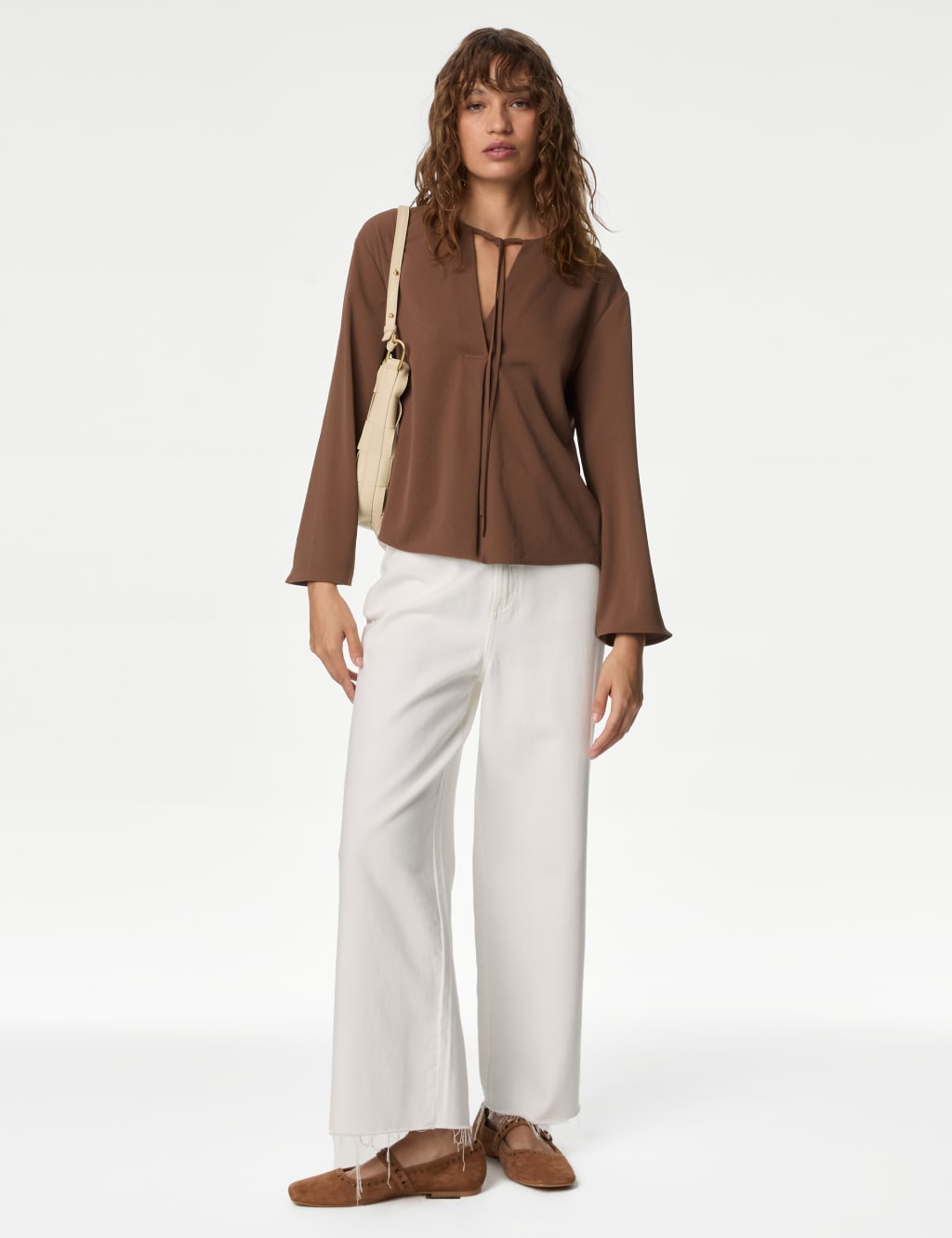 Tie Neck Blouse | M&S Collection | M&S