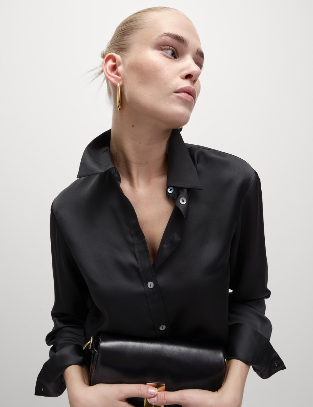 Satin blouse marks and spencer sales